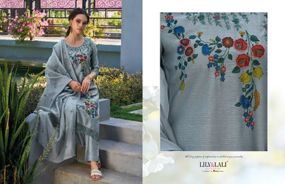 Safina Lily Lali Chanderi Silk Readymade Pant Style Suits