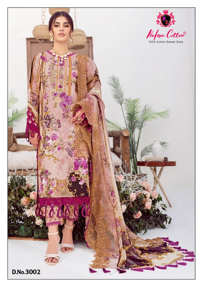 Safina Vol 3 Nafisa Cotton Karachi Salwar Suits