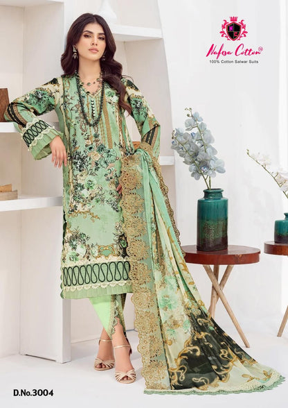 Safina Vol 3 Nafisa Cotton Karachi Salwar Suits