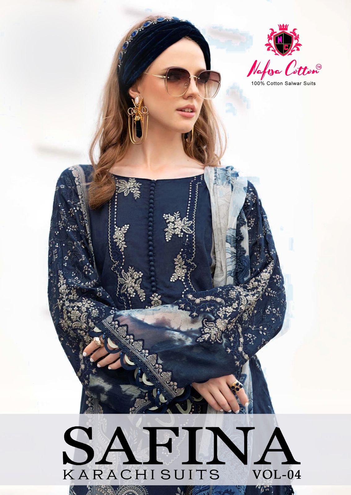 Safina Vol 4 Nafisa Cotton Soft Cotton Karachi Salwar Suits