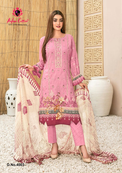 Safina Vol 4 Nafisa Cotton Soft Cotton Karachi Salwar Suits