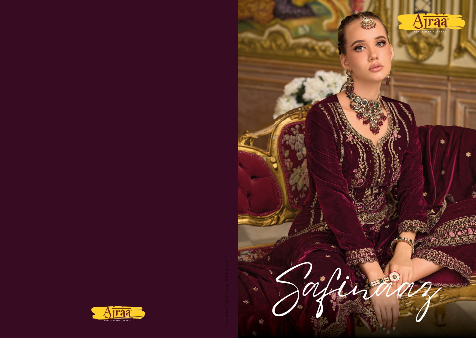 Safinaaz Ajraa Velvet Suits