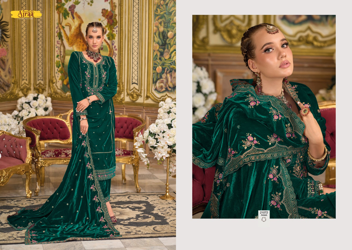 Safinaaz Ajraa Velvet Suits