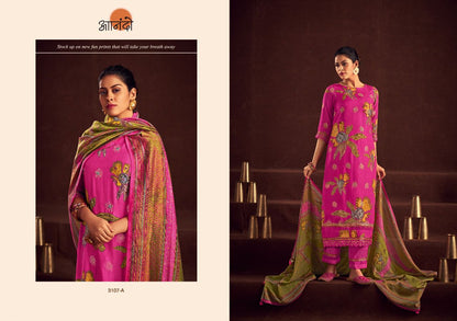 Safiya Anando Muslin Jacquard Pant Style Suits