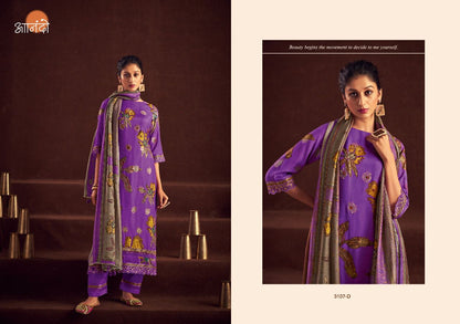 Safiya Anando Muslin Jacquard Pant Style Suits