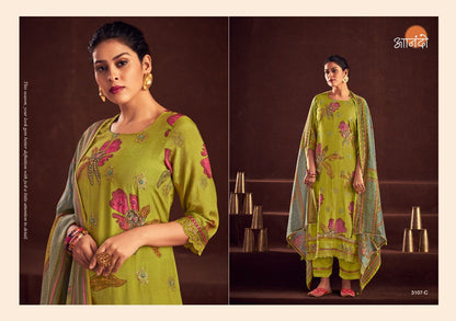 Safiya Anando Muslin Jacquard Pant Style Suits