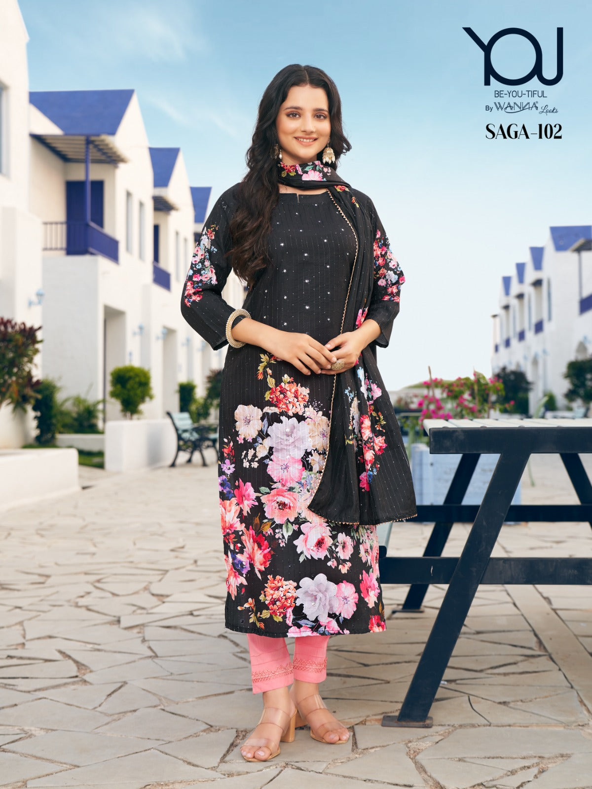 Saga 101-105 You Muslin Readymade Pant Style Suits