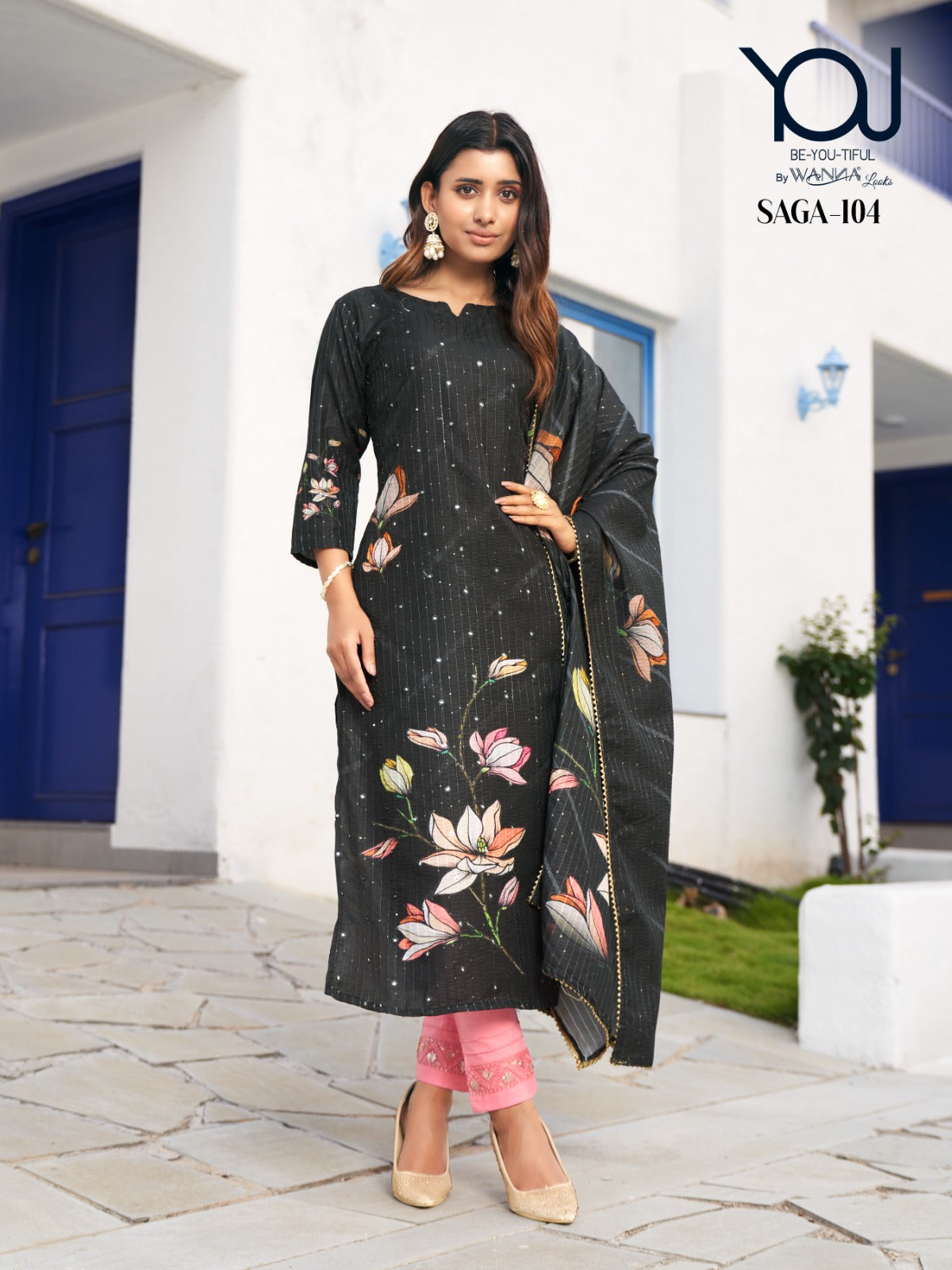 Saga 101-105 You Muslin Readymade Pant Style Suits