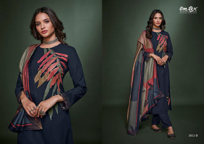 Sage Omtex Pashmina Suits