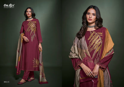 Sage Omtex Pashmina Suits