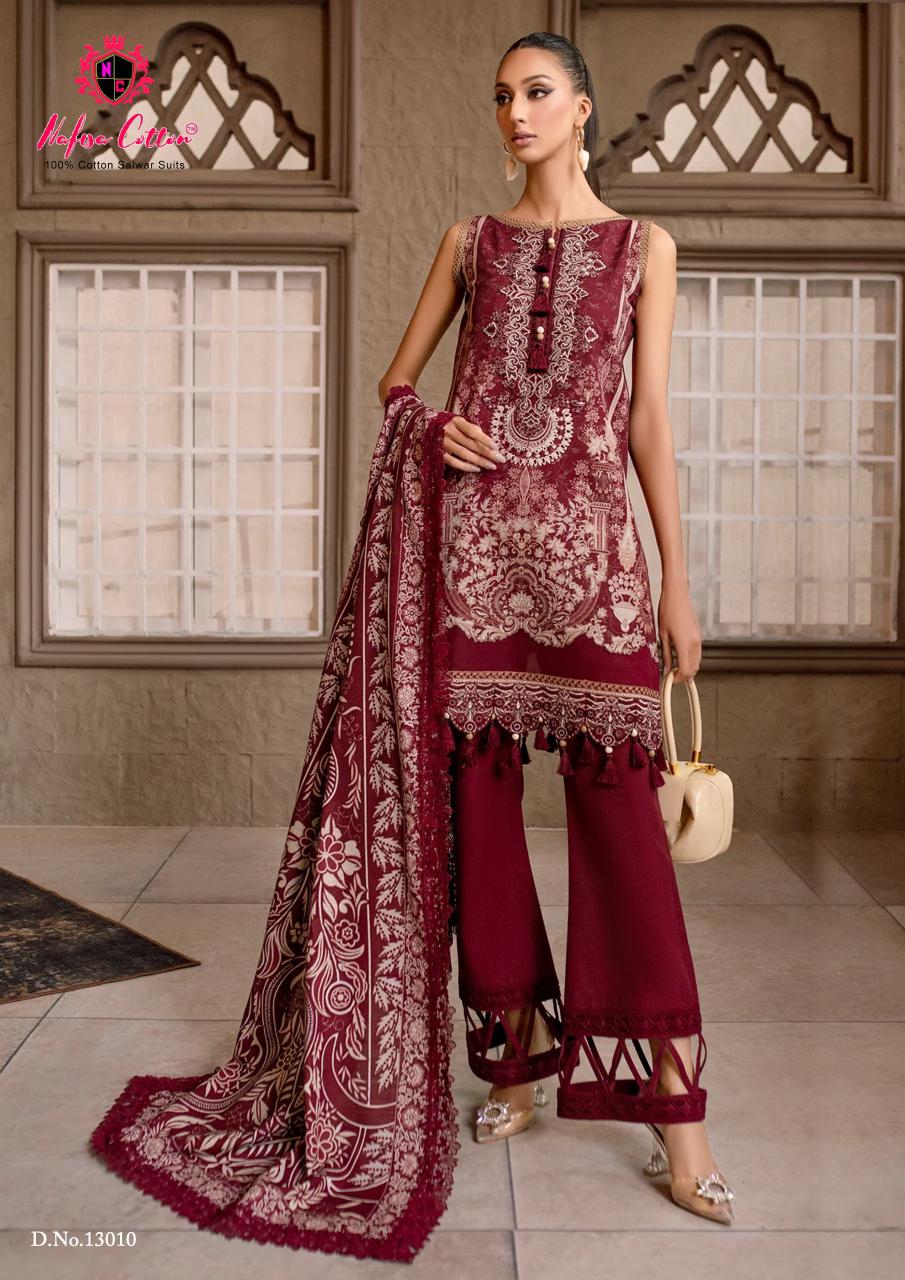 Sahil Designer Cotton Collection Vol 13 Nafisa Cotton Karachi Salwar Suits