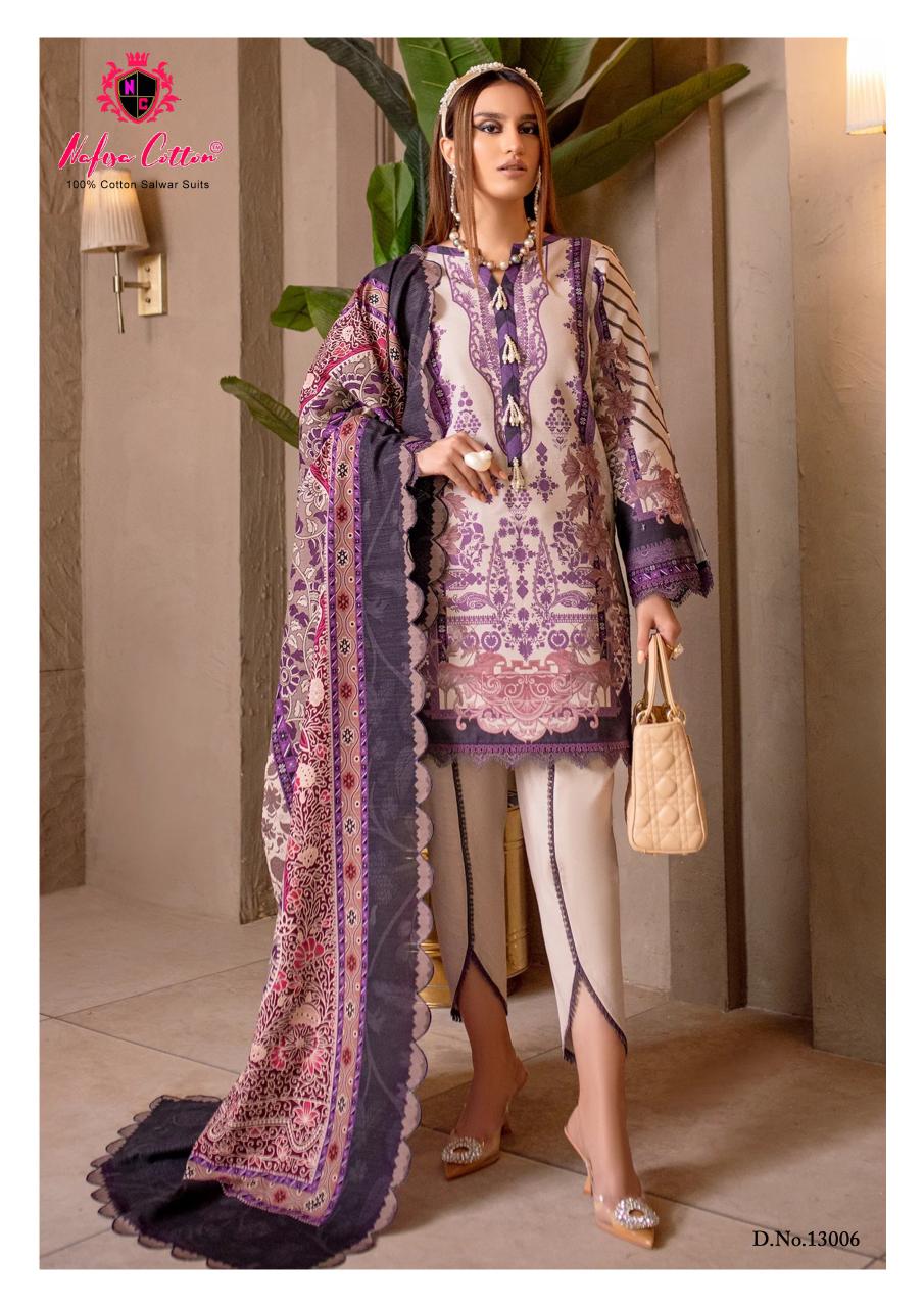 Sahil Designer Cotton Collection Vol 13 Nafisa Cotton Karachi Salwar Suits