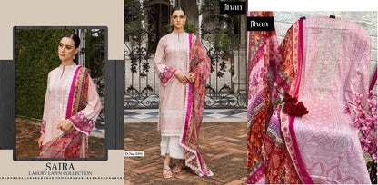 Saira Luxury Lawn Vol 1 Jihan Cotton Pakistani Salwar Suits