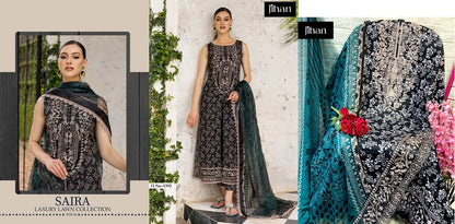 Saira Luxury Lawn Vol 1 Jihan Cotton Pakistani Salwar Suits
