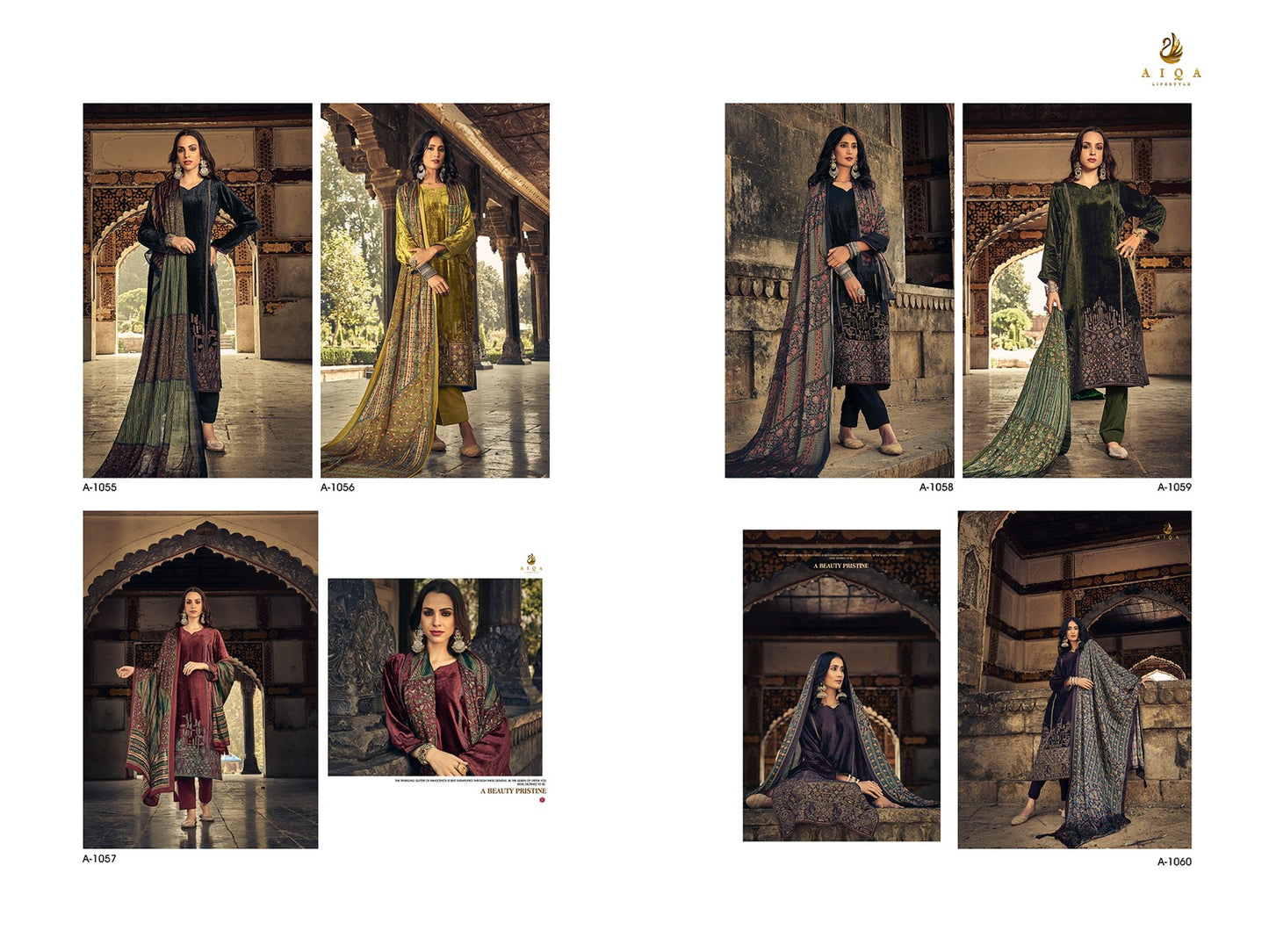 Sajda Aiqa Velvet Suits