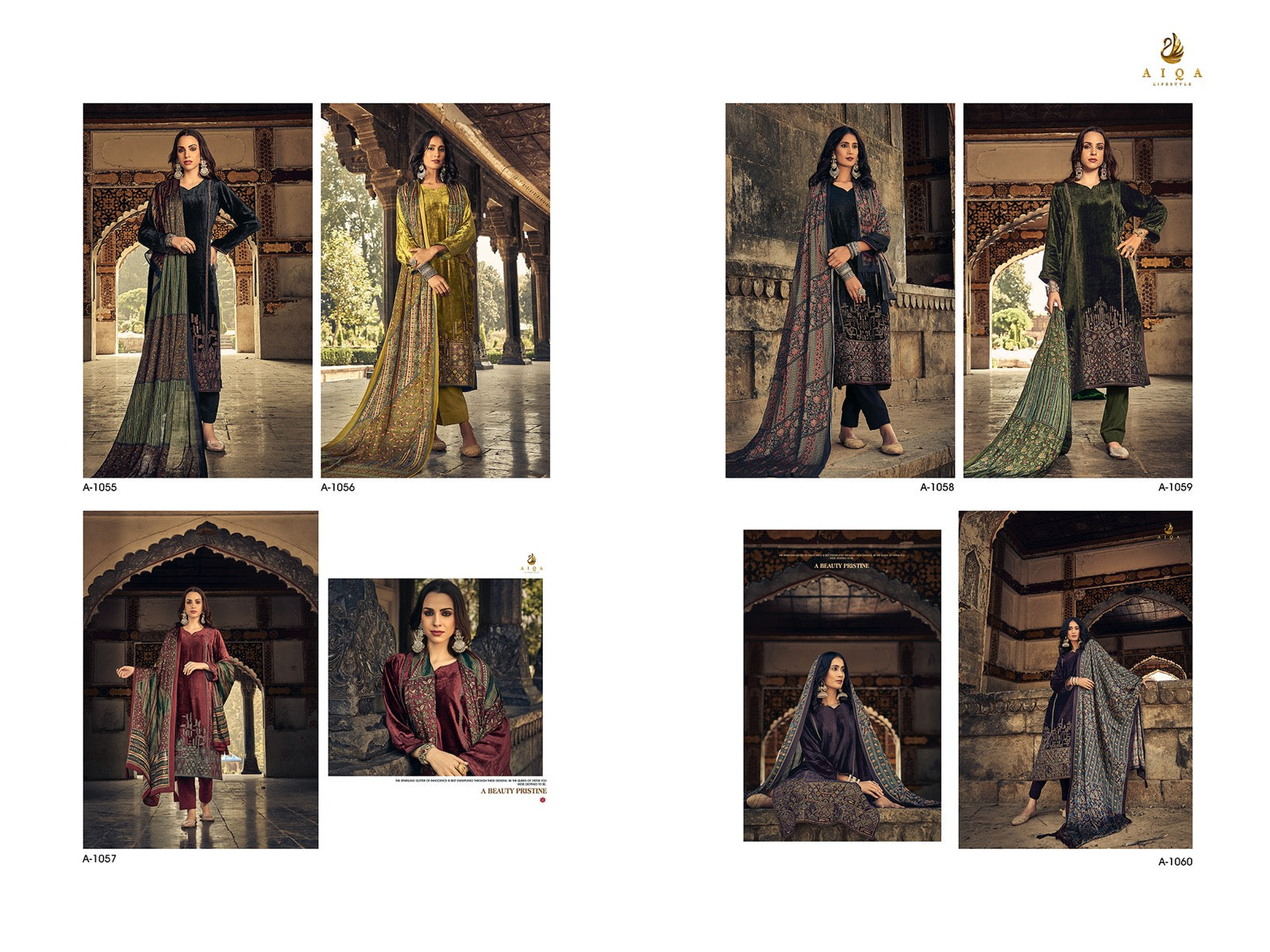 Sajda Aiqa Velvet Suits