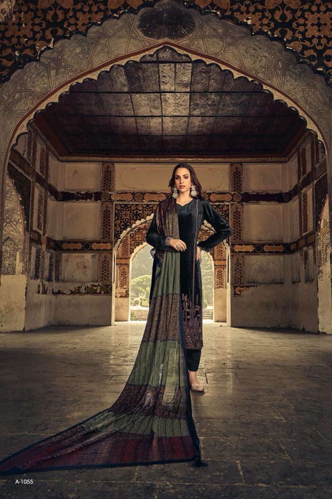 Sajda Aiqa Velvet Suits