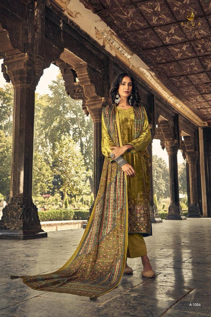 Sajda Aiqa Velvet Suits