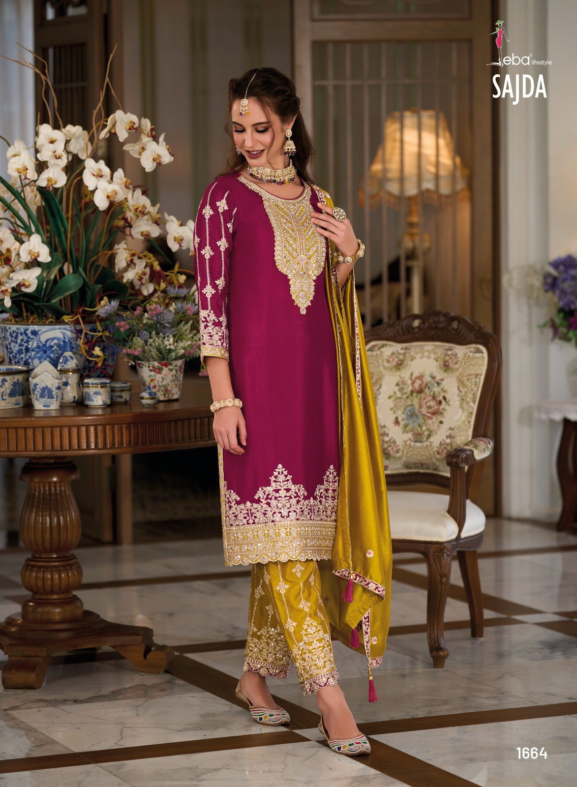 Sajda Eba Lifestyle Silk Pakistani Readymade Suits
