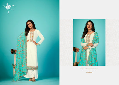 Sajni Radha Trendz Georgette Plazzo Style Suits