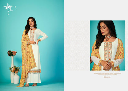 Sajni Radha Trendz Georgette Plazzo Style Suits