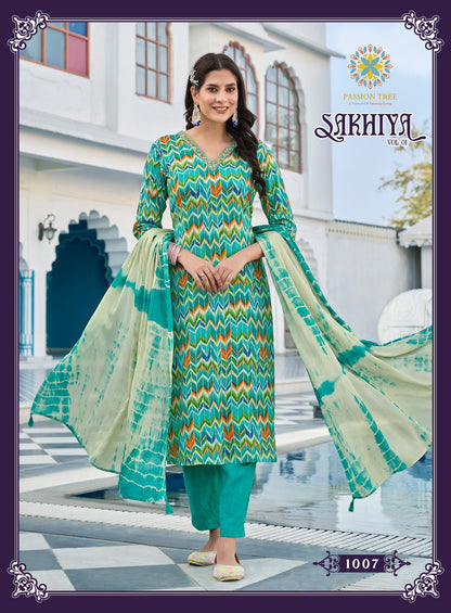Sakhiya Vol 1 Passion Tree Rayon Readymade Pant Style Suits