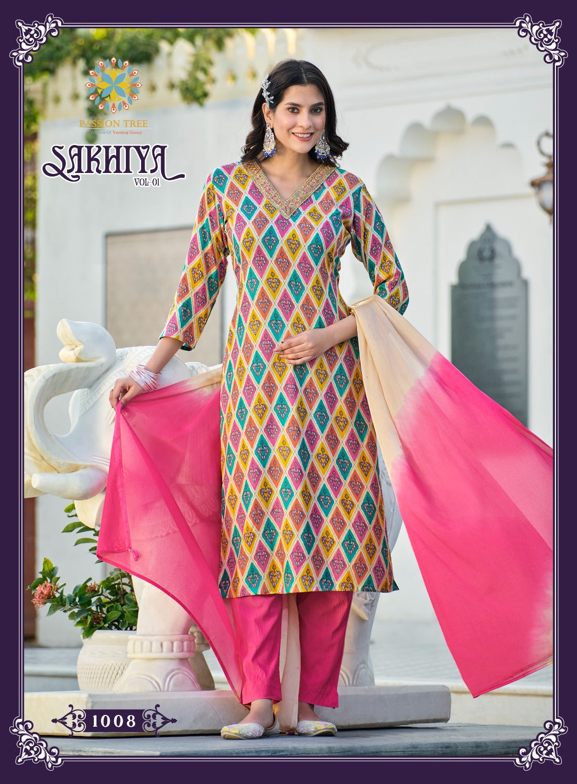 Sakhiya Vol 1 Passion Tree Rayon Readymade Pant Style Suits
