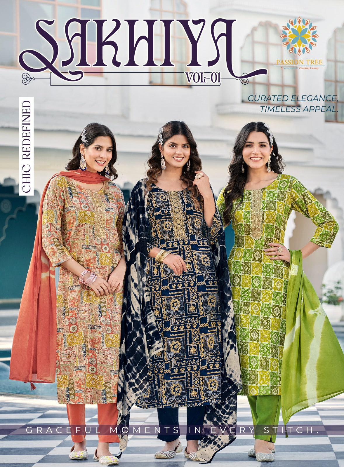 Sakhiya Vol 1 Passion Tree Rayon Readymade Pant Style Suits