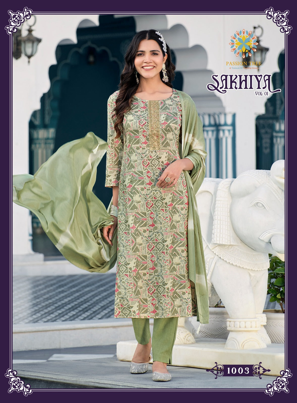 Sakhiya Vol 1 Passion Tree Rayon Readymade Pant Style Suits