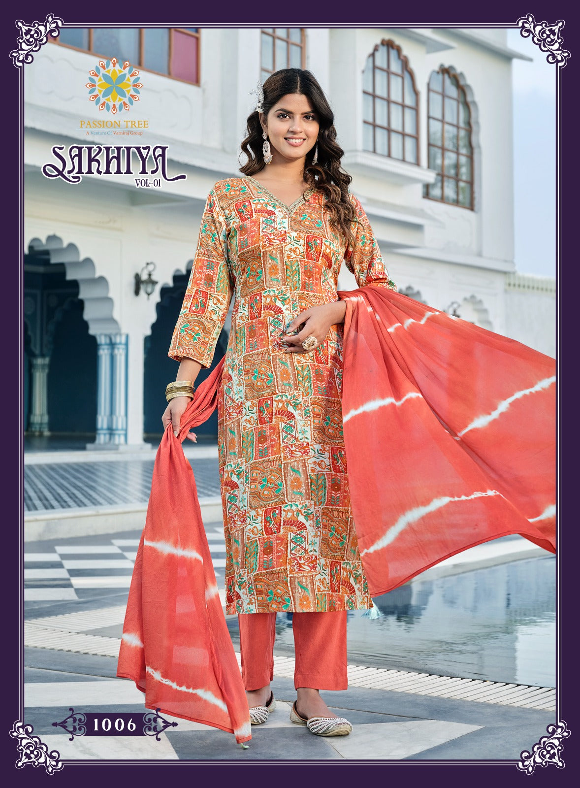 Sakhiya Vol 1 Passion Tree Rayon Readymade Pant Style Suits