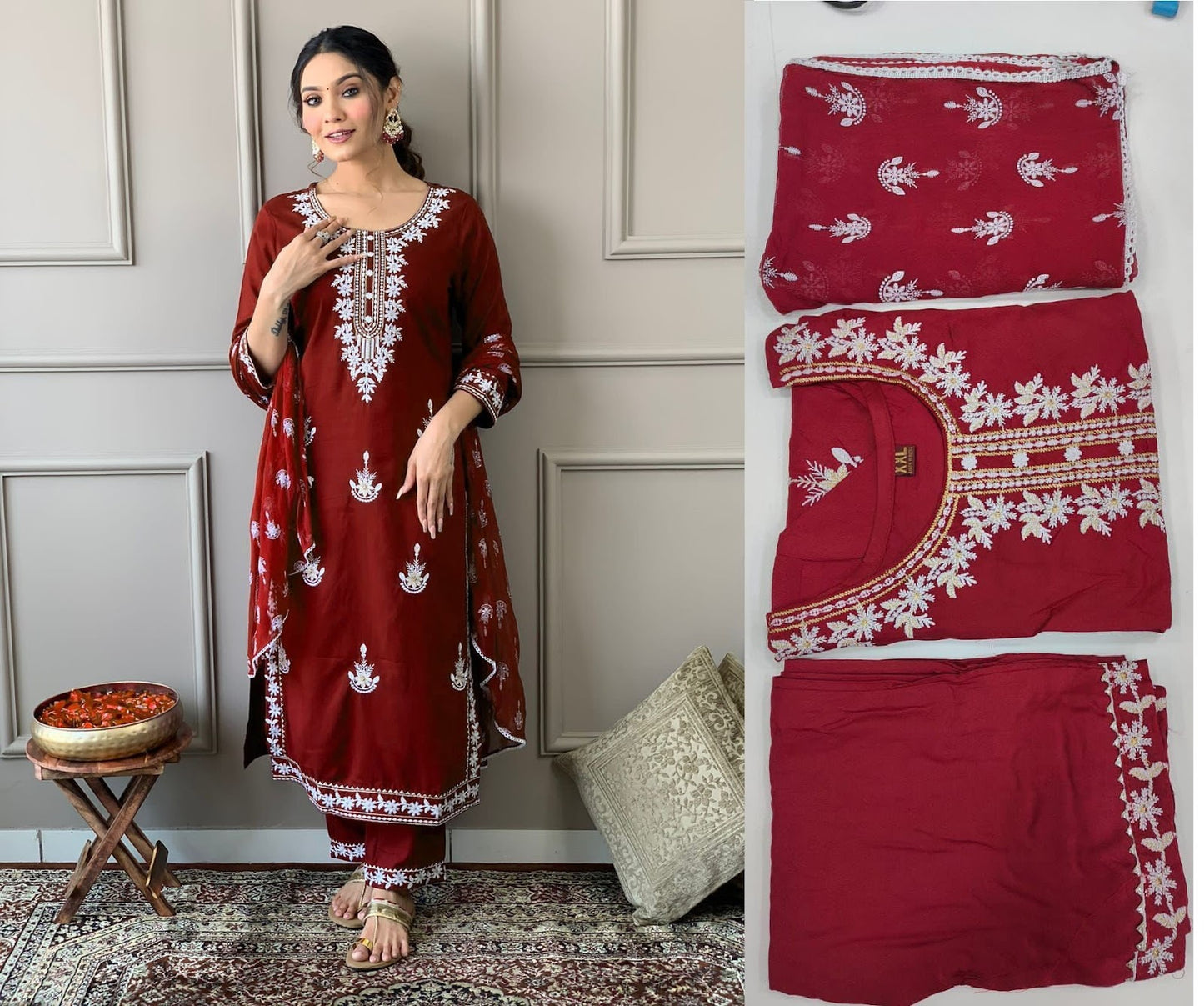 Sakira We Fab Rayon Readymade Pant Style Suits