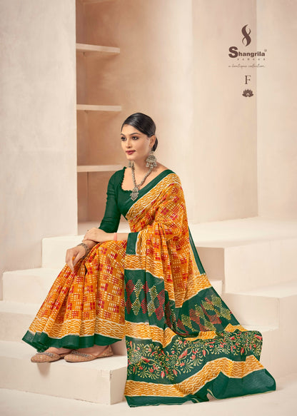 Sale-Sale Mulmul Cotton Vol 25 Shangrila Sarees