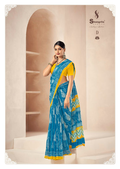 Sale-Sale Mulmul Cotton Vol 25 Shangrila Sarees