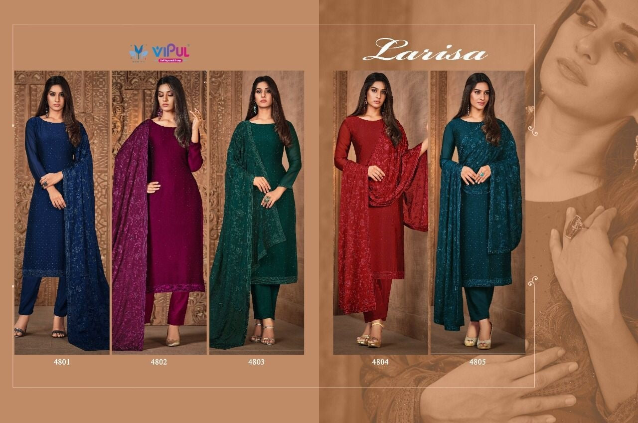 Sale Sale Sale Larissa Vipul Georgette Pant Style Suits