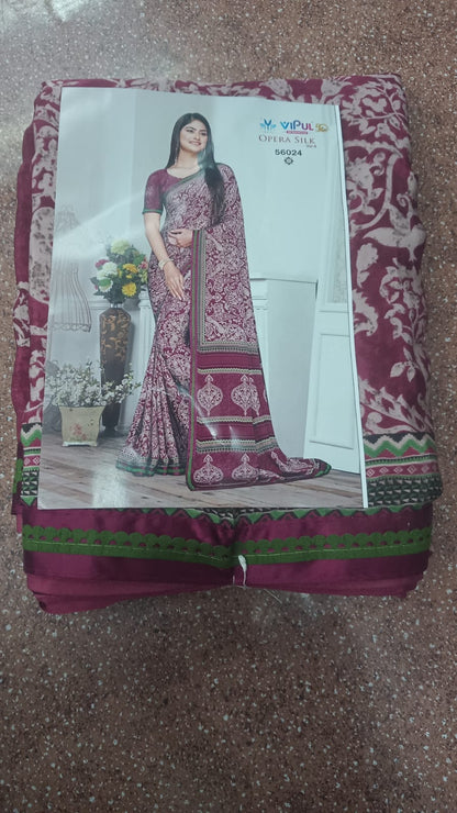 Sale Sale Sale Opera Silk Vipul Silk Crepe Sarees