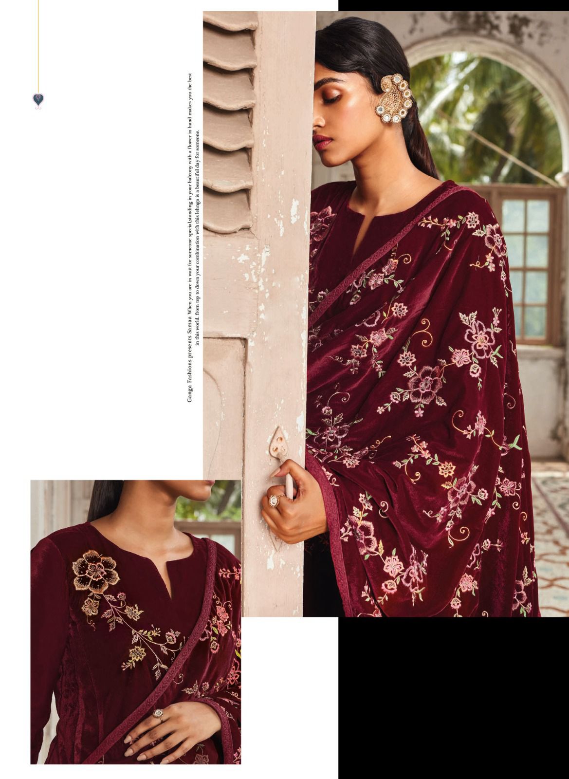 Samaa Ganga Velvet Suits