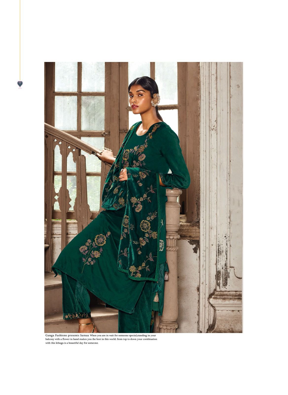 Samaa Ganga Velvet Suits