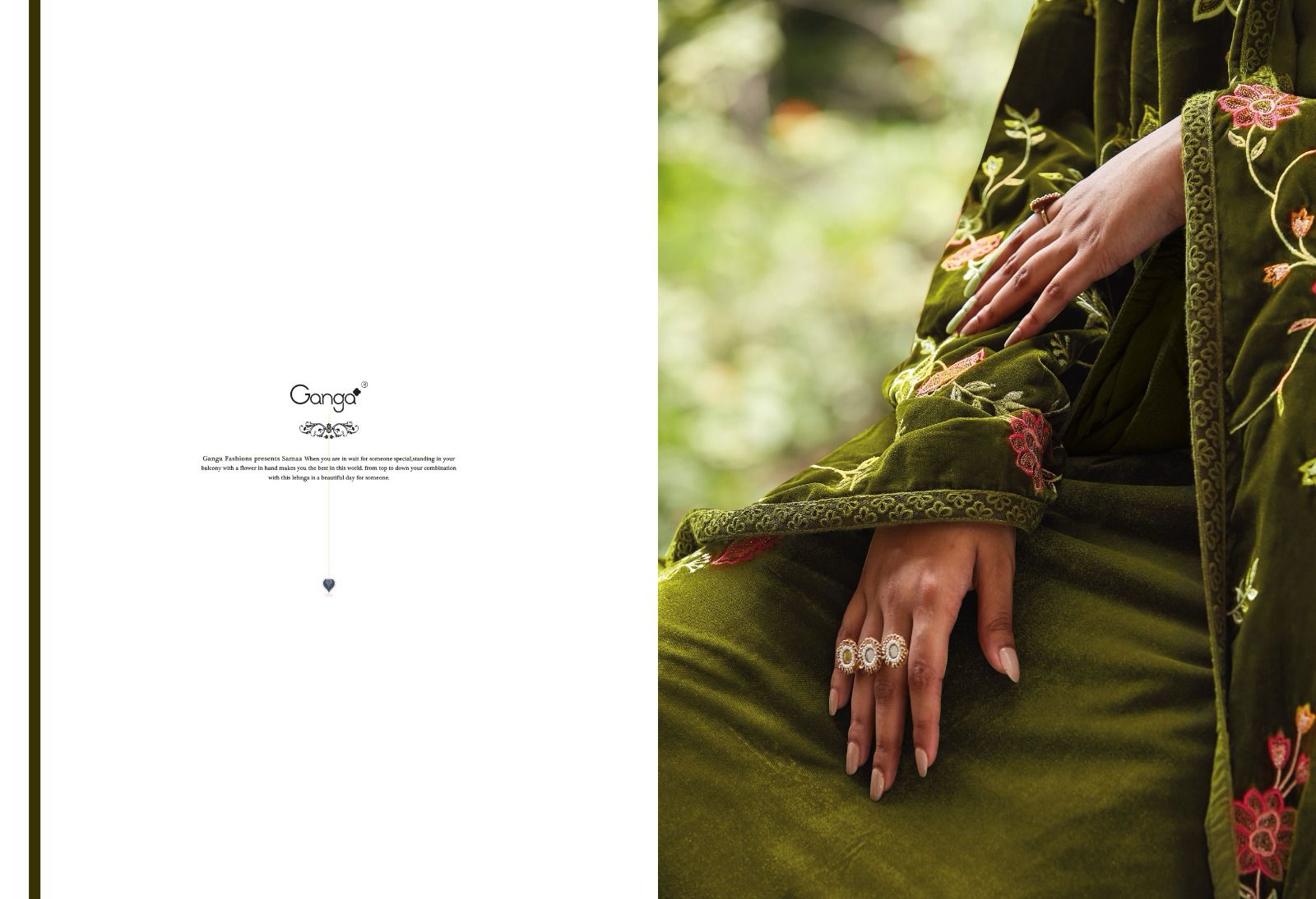 Samaa Ganga Velvet Suits