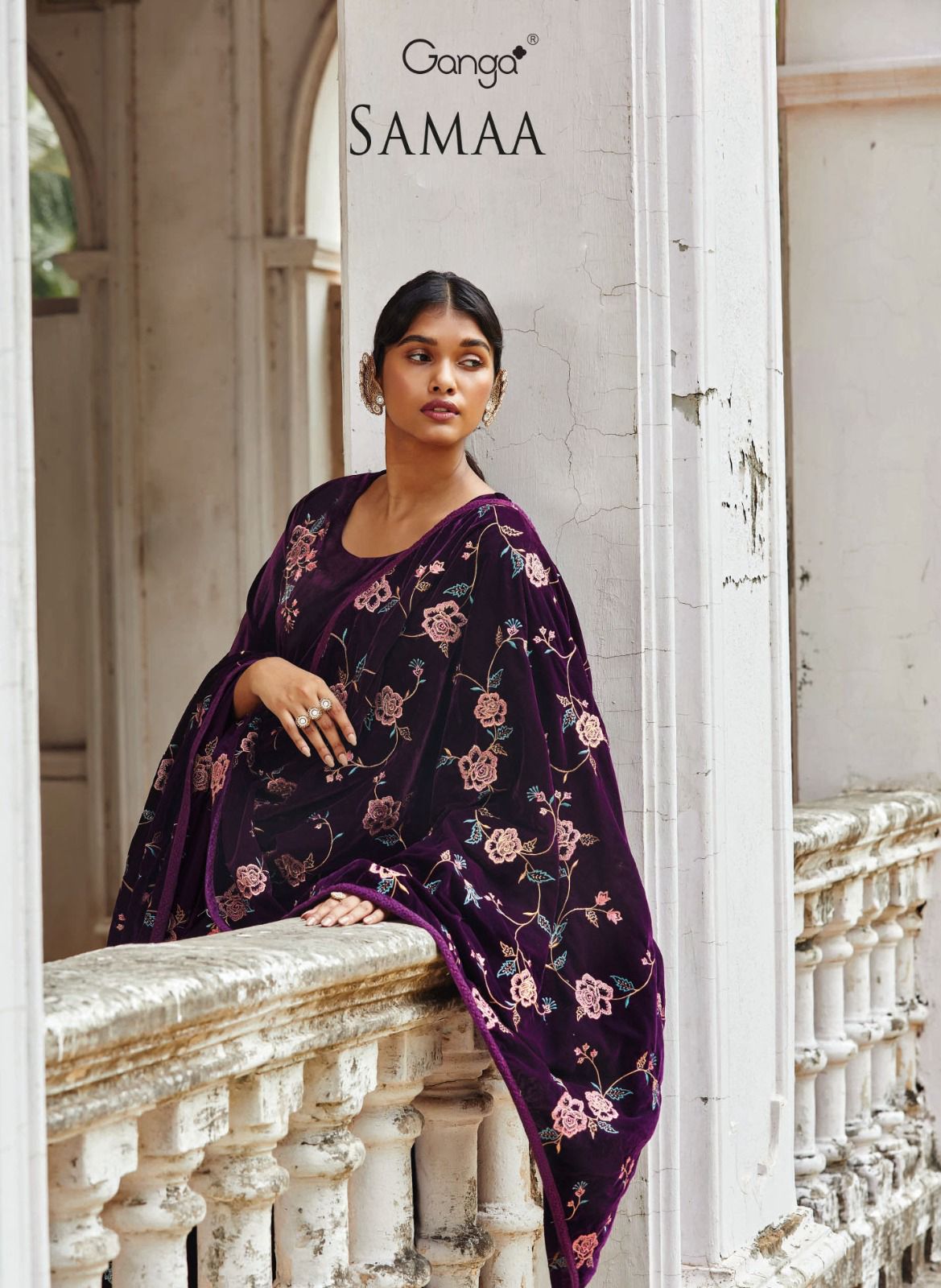 Samaa Ganga Velvet Suits