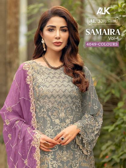 Samaira Vol 4-4049 Alk Georgette Pakistani Salwar Suits