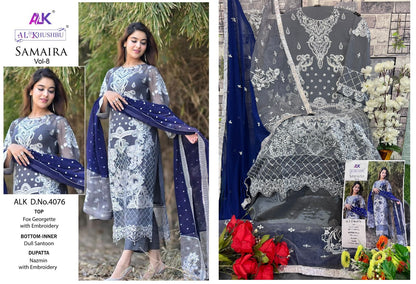 Samaira Vol 8 Alk Georgette Pakistani Salwar Suits