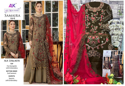 Samaira Vol 8 Alk Georgette Pakistani Salwar Suits