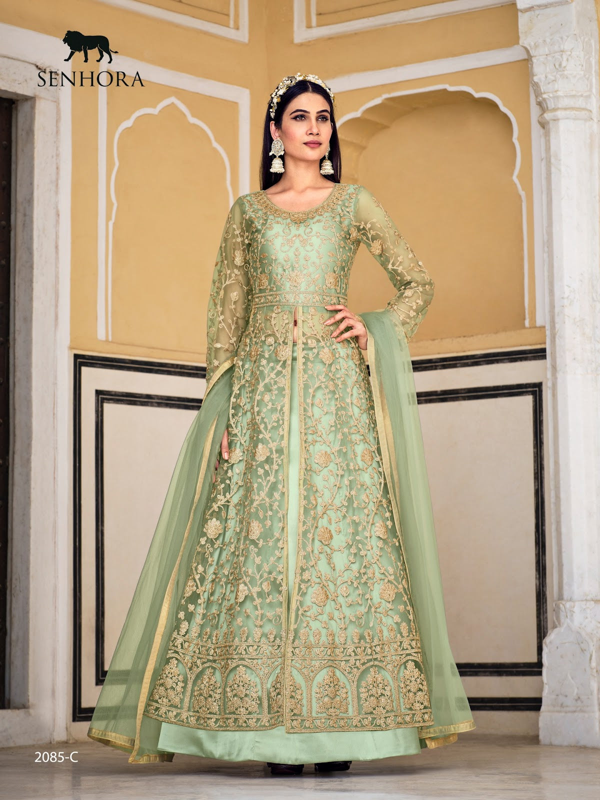 Samara-2085 Senhora Butterfly Net Pakistani Salwar Suits