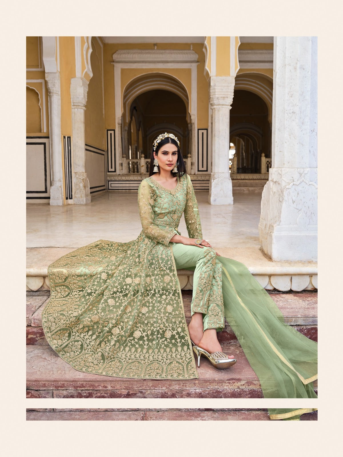 Samara-2085 Senhora Butterfly Net Pakistani Salwar Suits