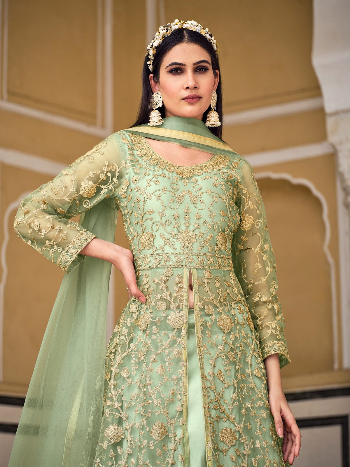 Samara-2085 Senhora Butterfly Net Pakistani Salwar Suits