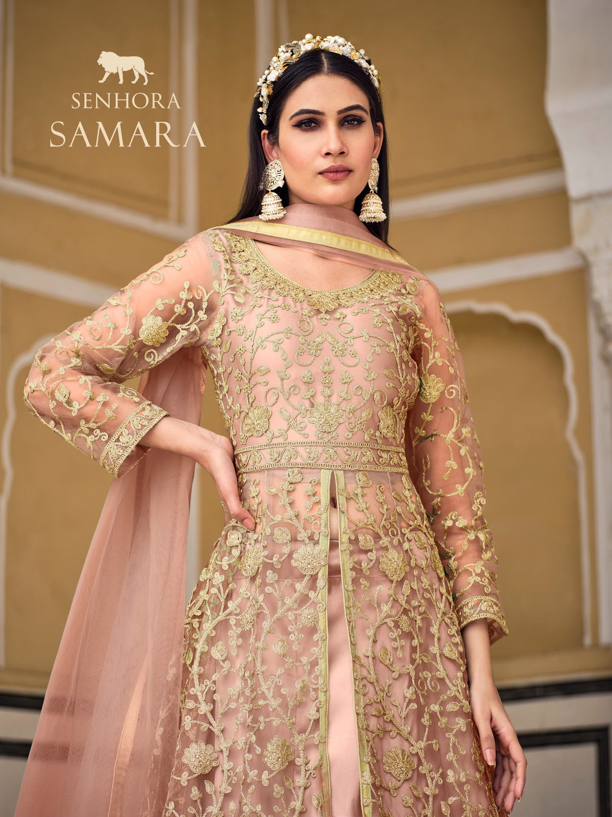 Samara-2085 Senhora Butterfly Net Pakistani Salwar Suits