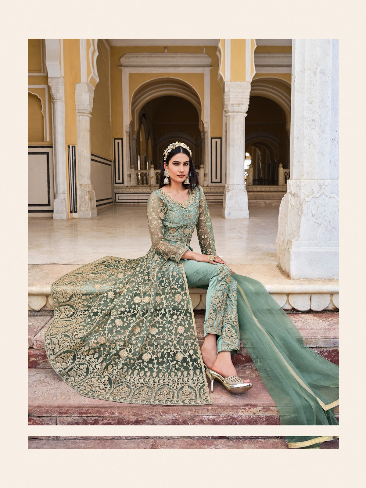 Samara-2085 Senhora Butterfly Net Pakistani Salwar Suits