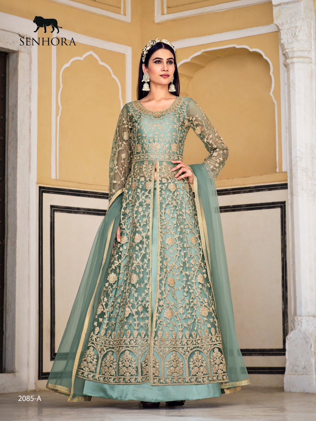 Samara-2085 Senhora Butterfly Net Pakistani Salwar Suits