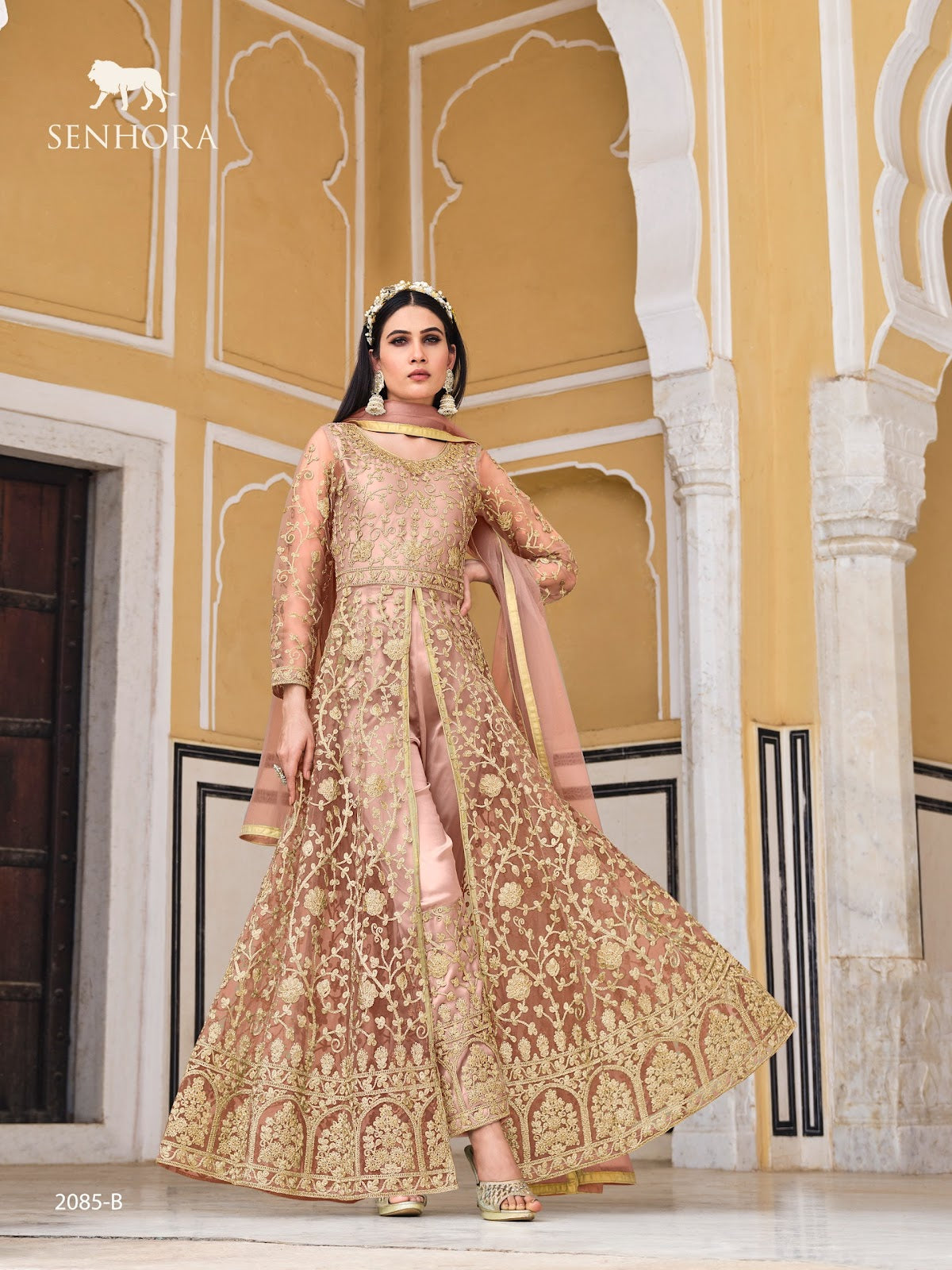 Samara-2085 Senhora Butterfly Net Pakistani Salwar Suits