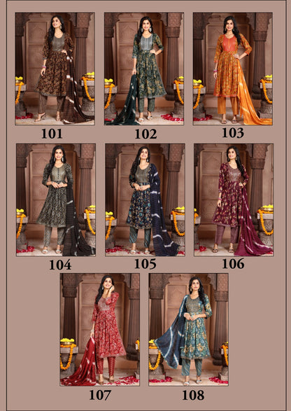 Samiksha Vol 2 Manjeera Fancy Readymade Pant Style Suits